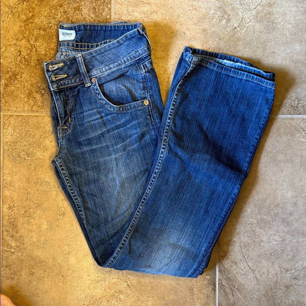 Hudson Jeans Classic Blue Straight Leg Denim